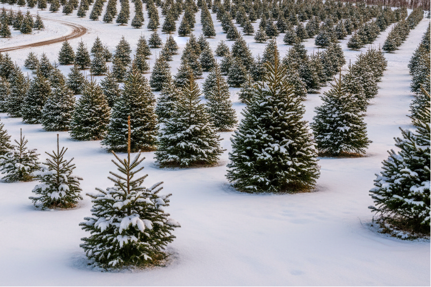 christmas tree field